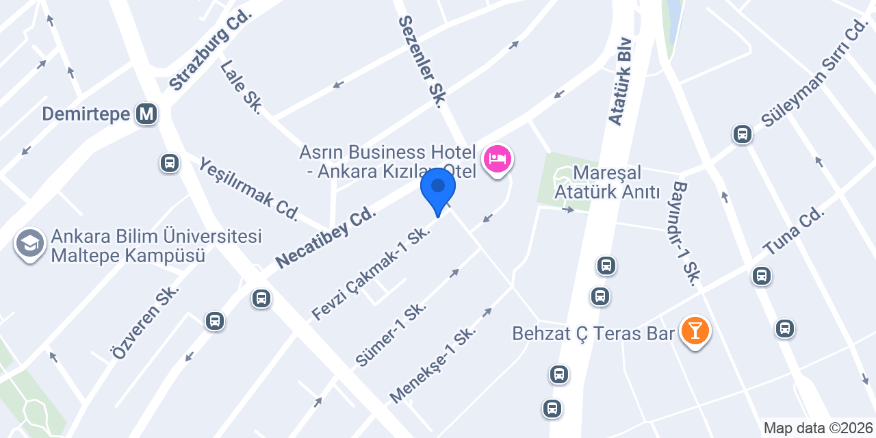 Kızılay Otopark konumu