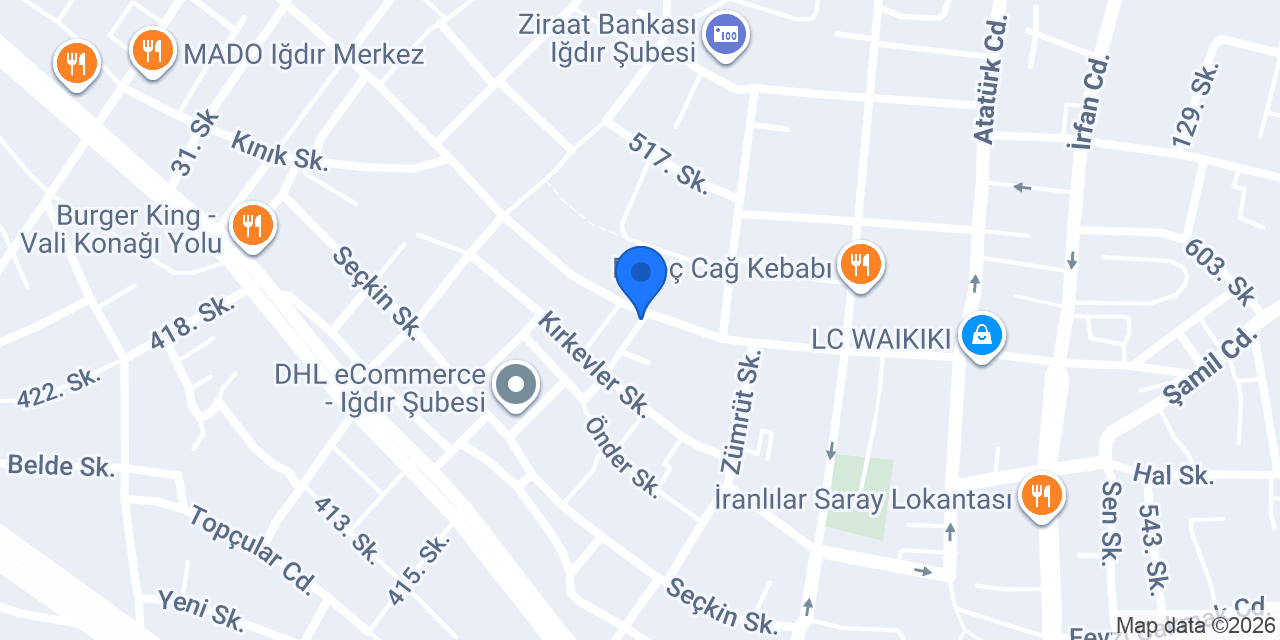 Mirkelam bayan kuaförü konumu