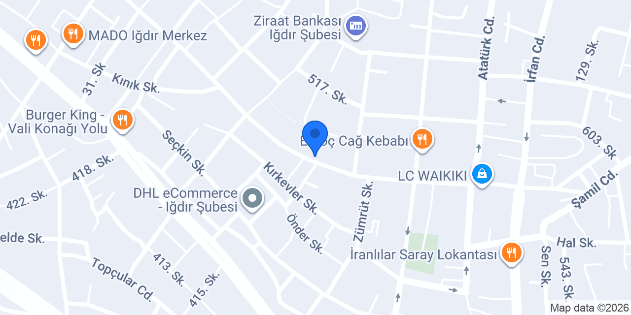 Ağazade Studio konumu