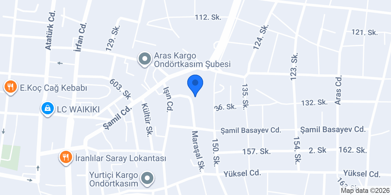 Aras Otomotiv konumu