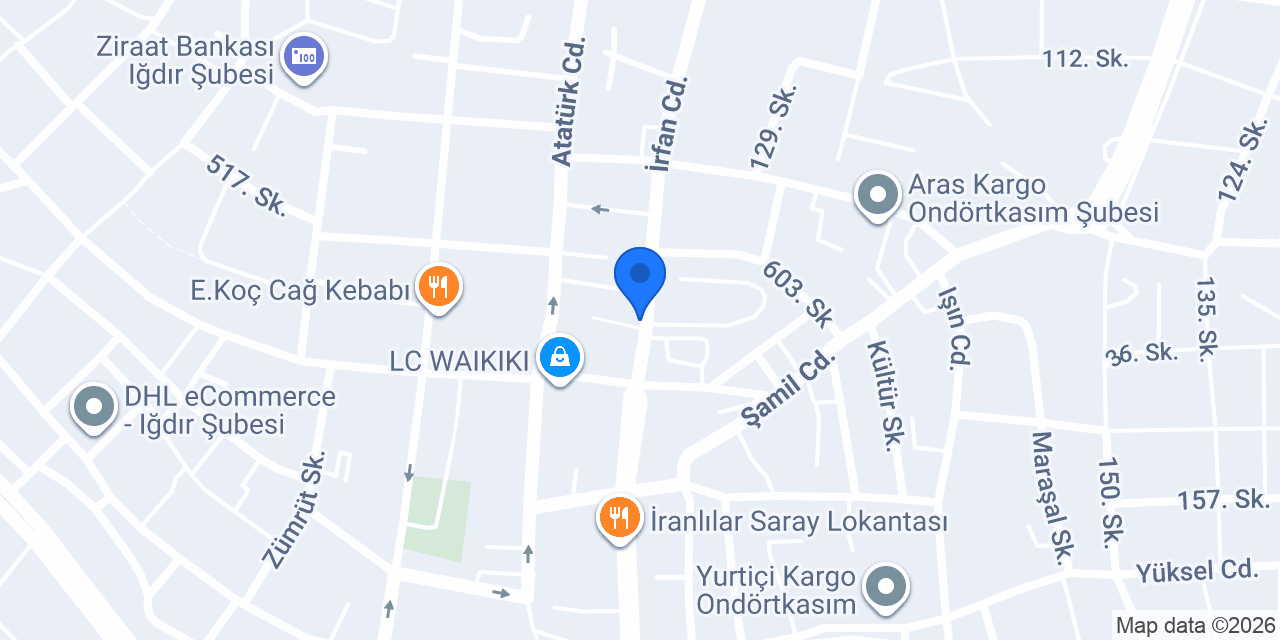 Iğdır Modern Diş Kliniği konumu