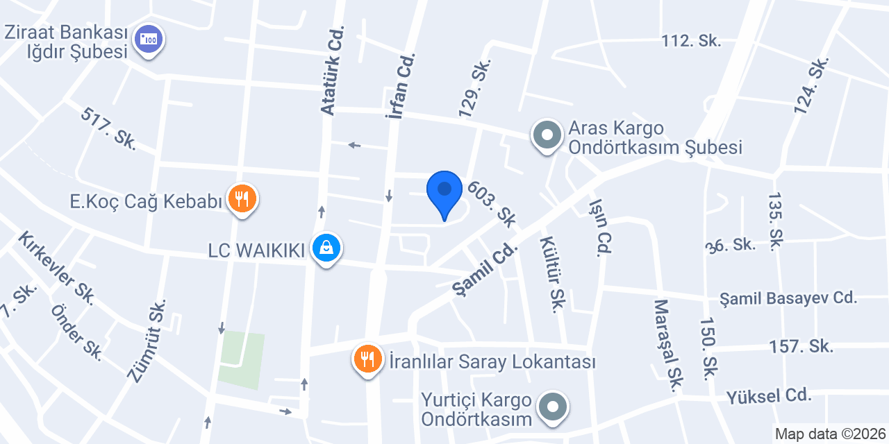 Iğdır Anadolu Lisesi konumu
