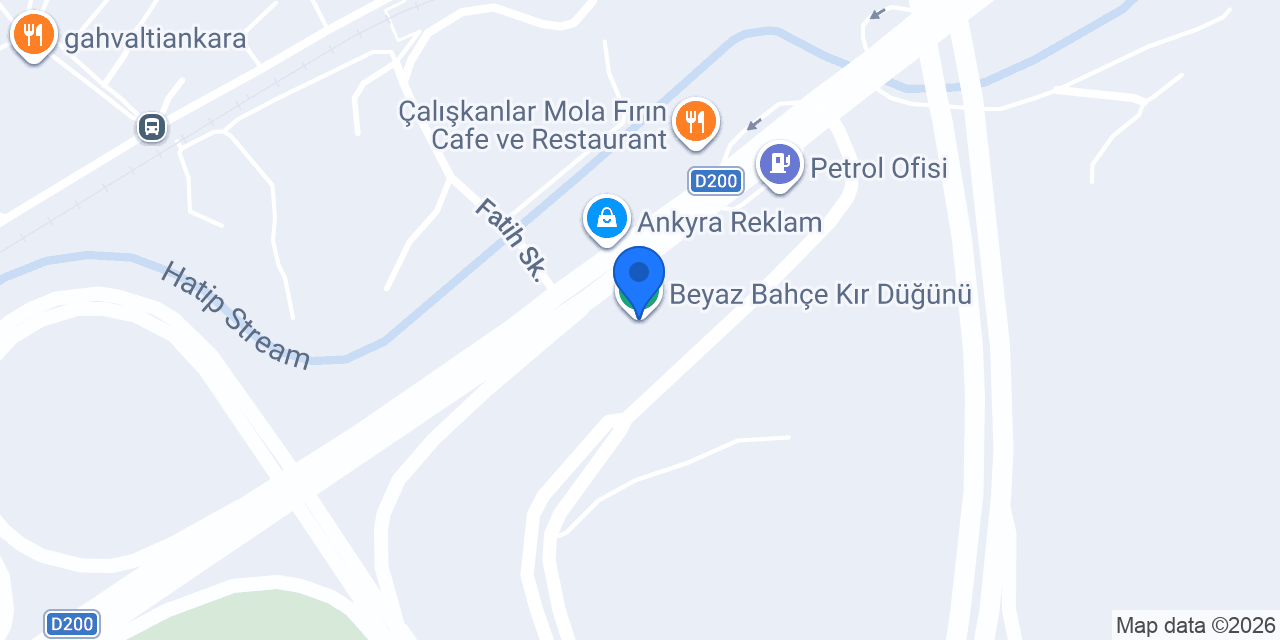 Beyaz Bahçe Kır Düğünü konumu