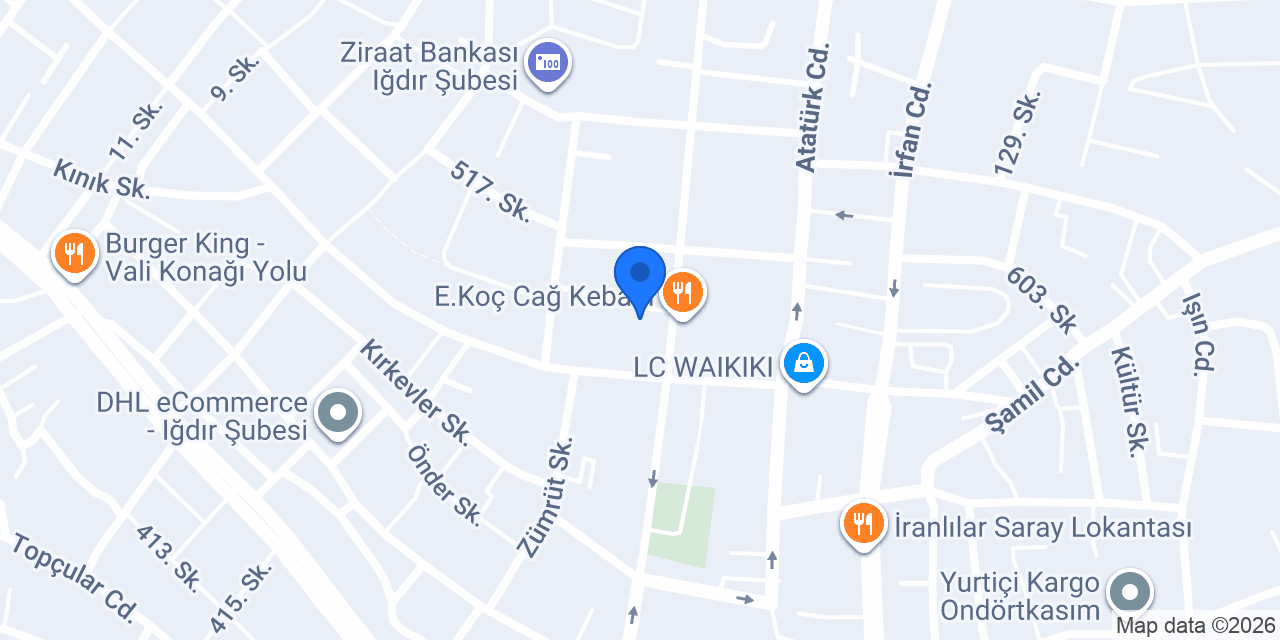 Ayaz Mimarlık Emlak konumu