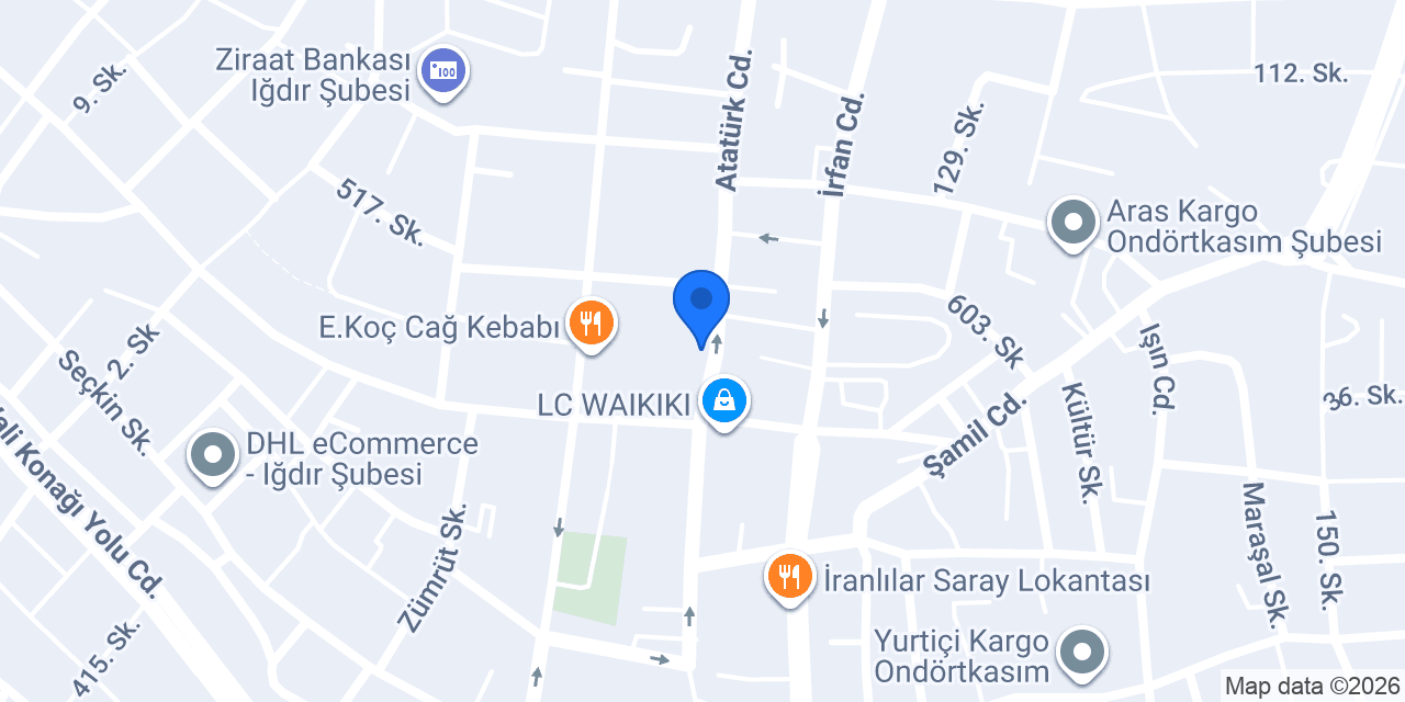 Karaca Eczanesi konumu