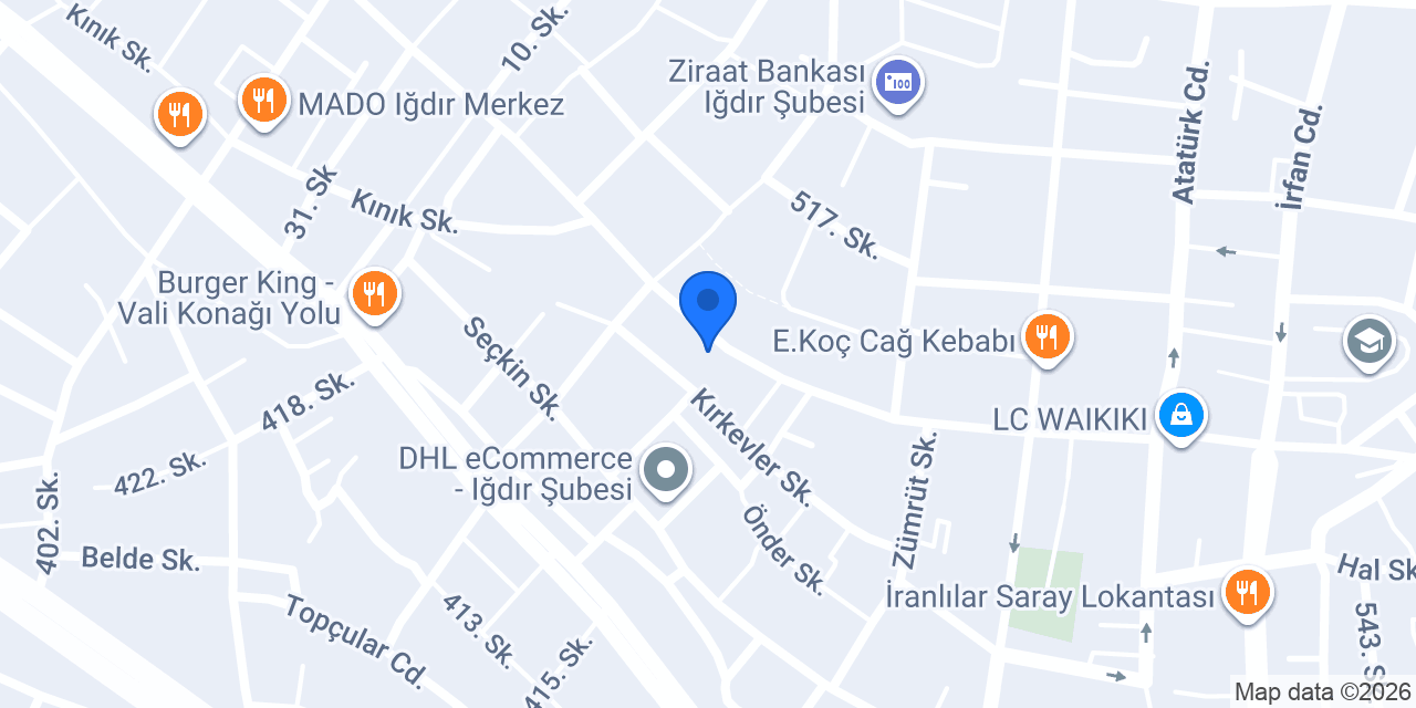 Harman ekmek ve pasta konumu