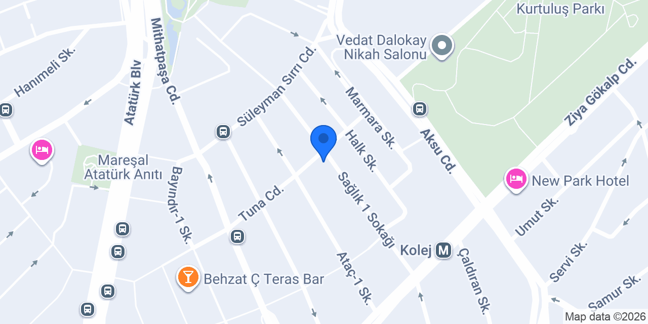 Sağlık Taksi konumu