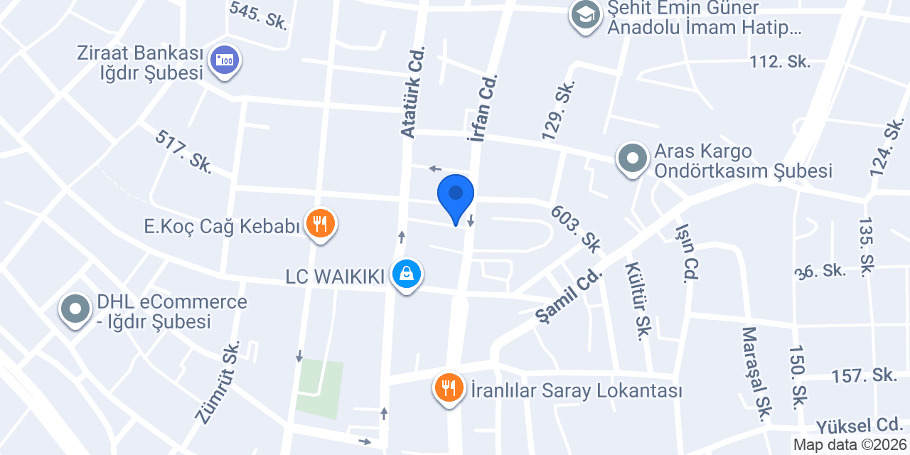 Yeni İstanhbul Çiçekcilik konumu