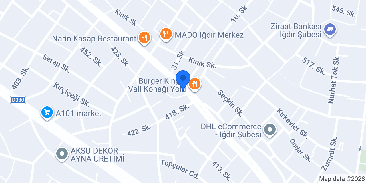 Iğdır Dream Flowerss Çiçekçilik konumu