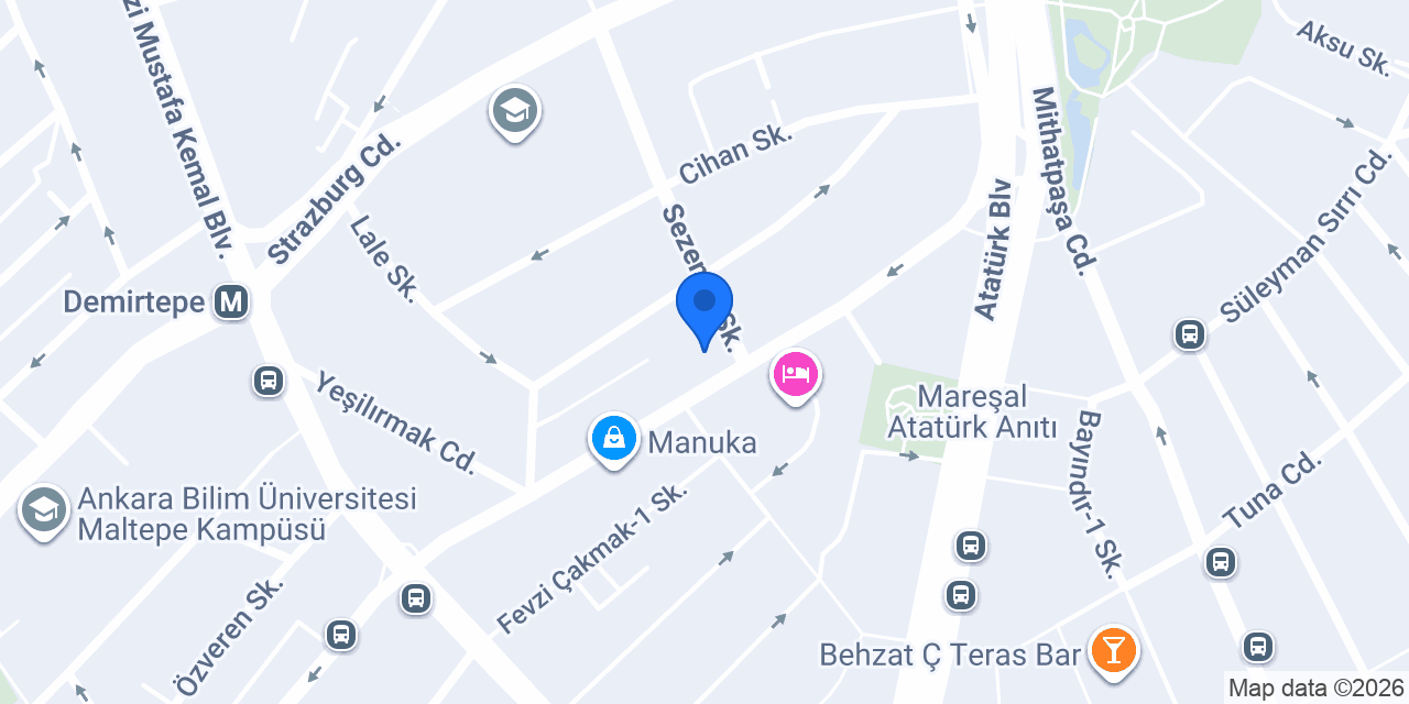 Ankara Yıldız Psikoteknik konumu