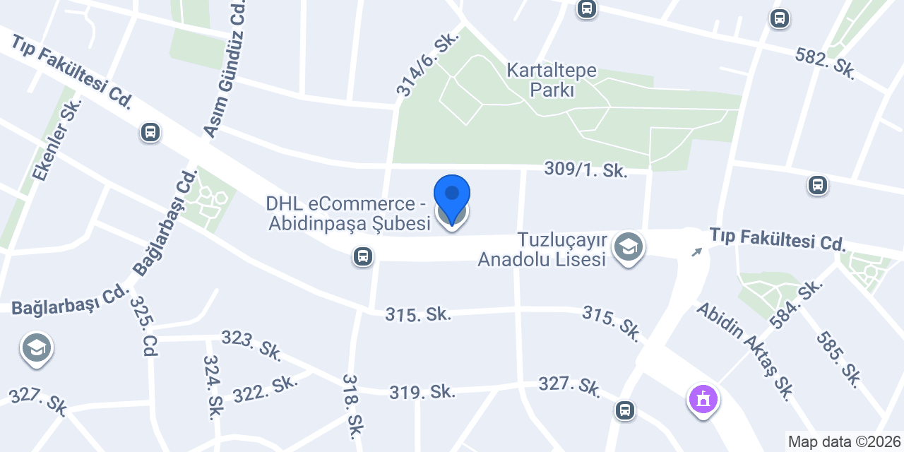 DHL eCommerce - Abidinpaşa Şubesi konumu