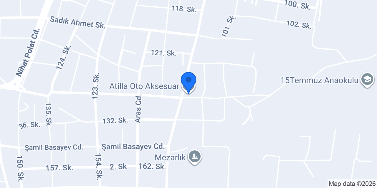 Atilla Oto Aksesuar konumu