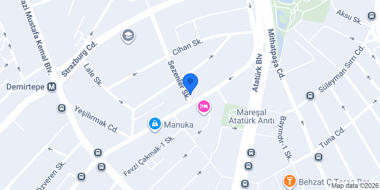 Diş Hekimi Canan Akbulut Karakuş konumu