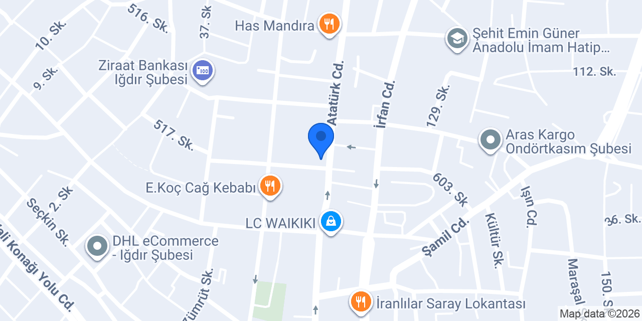 Cheff Dürüm Iğdır konumu