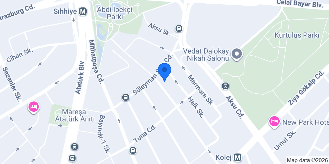 Doğan Royal Otel konumu