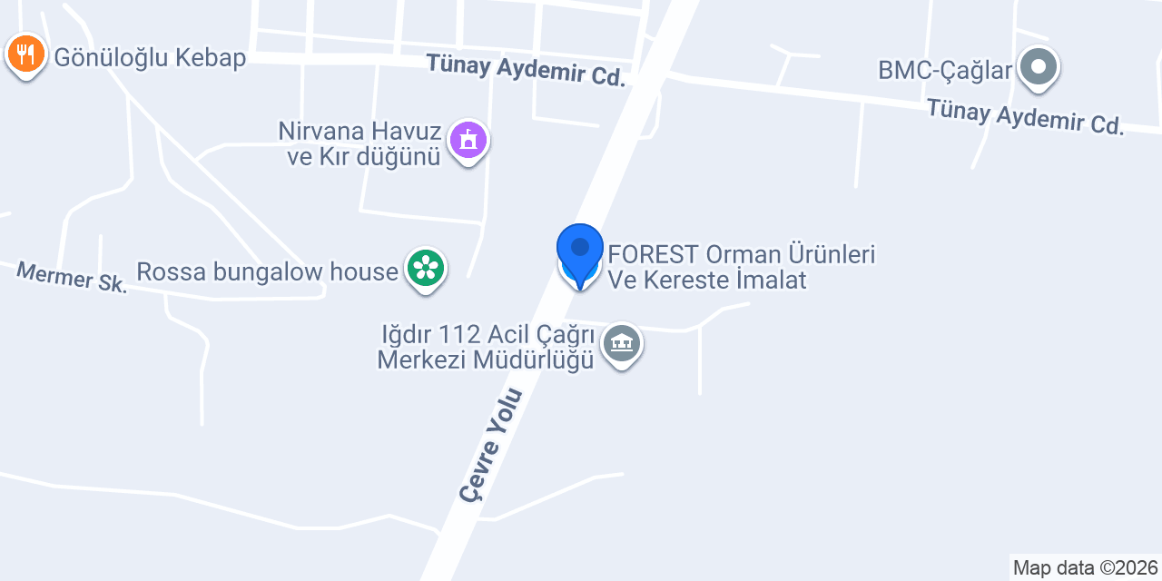 FOREST Orman Ürünleri Ve Kereste İmalat konumu