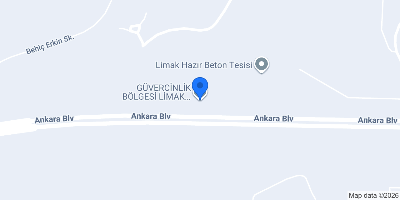 GÜVERCİNLİK BÖLGESİ LİMAK ÇİMENTO konumu