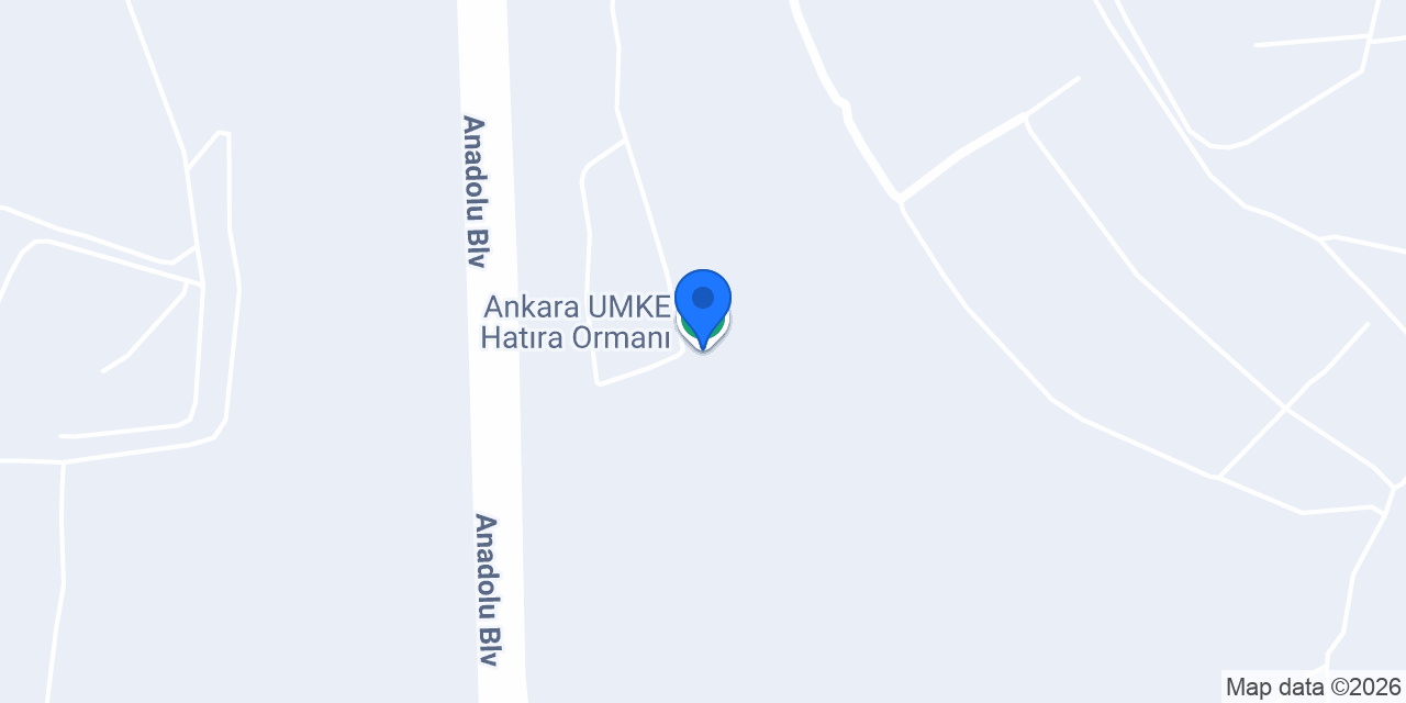 Ankara UMKE Hatıra Ormanı konumu