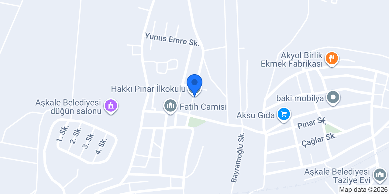 Hakkı Pınar İlkokulu konumu