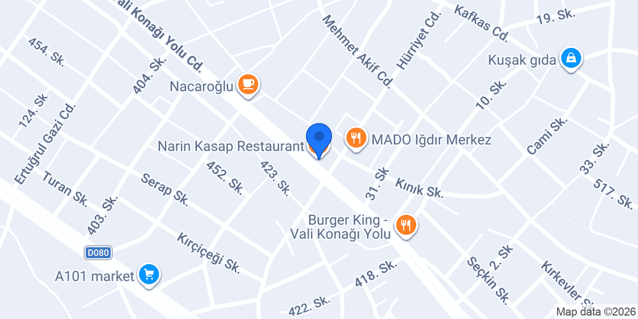 Narin Kasap Restaurant konumu