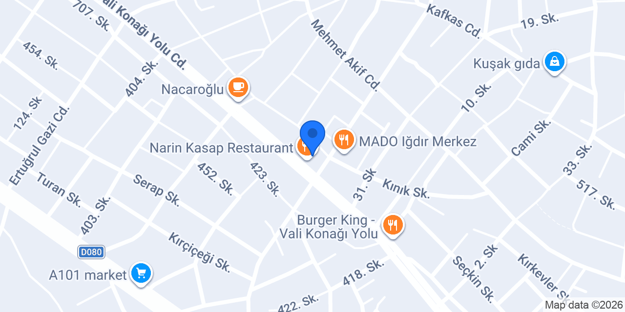 Oma's Pizza konumu