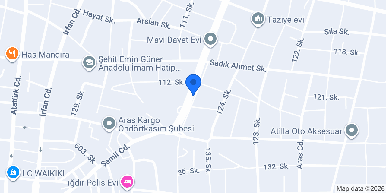 Gentaş İnşaat Iğdır konumu