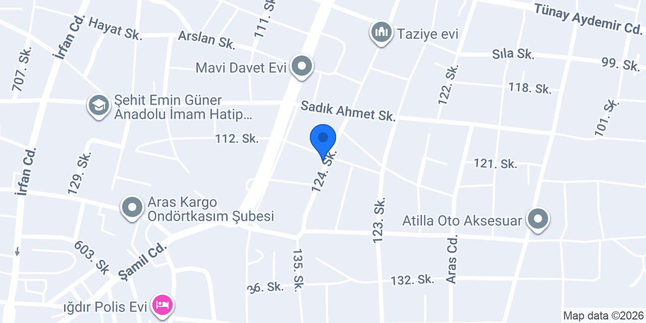Çekim Mermer konumu