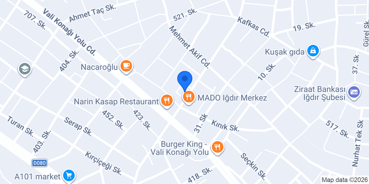 Pati Veteriner Kliniği konumu