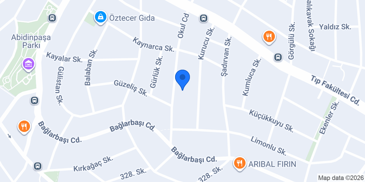 Abidinpaşa Merkez Sağlık Ocağı konumu
