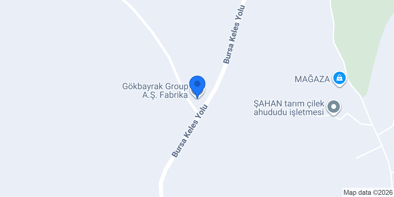 Gökbayrak Group A.Ş. Fabrika konumu