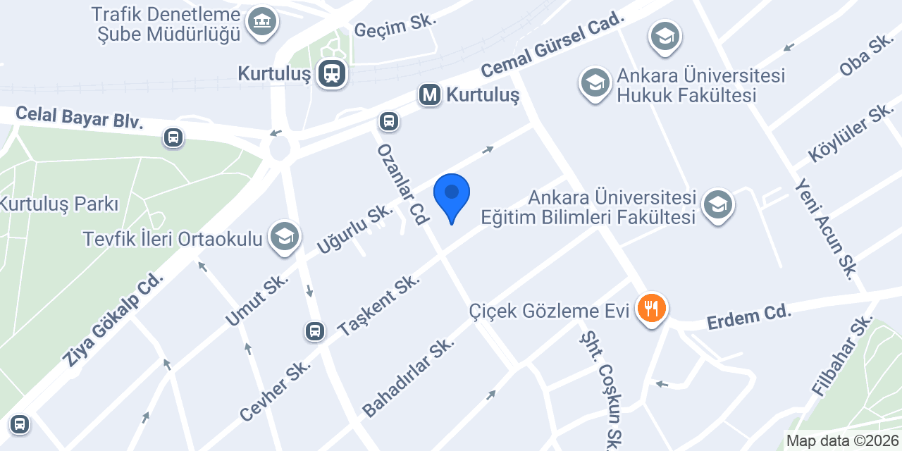 Zahide Hanım Kız Öğrenci Yurdu - Kurtuluş Şubesi konumu