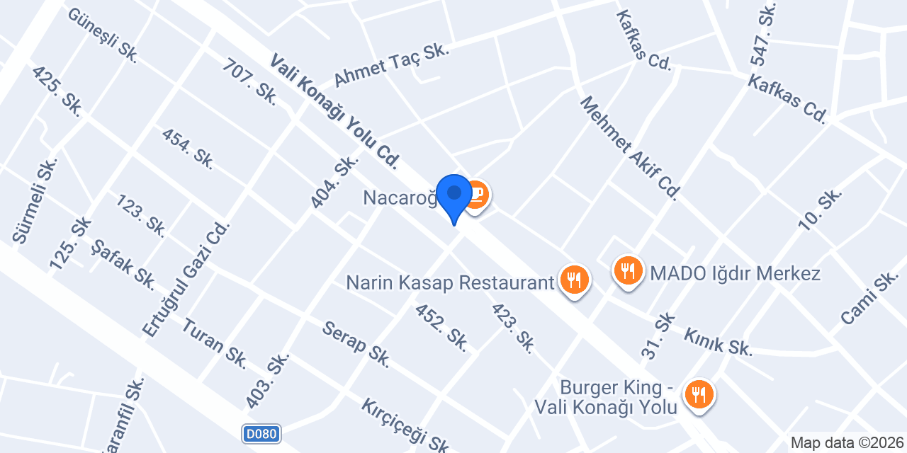 Cajun Corner Iğdır Merkez konumu