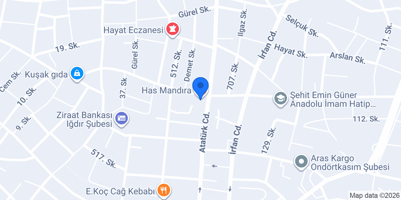 Has Mandıra konumu