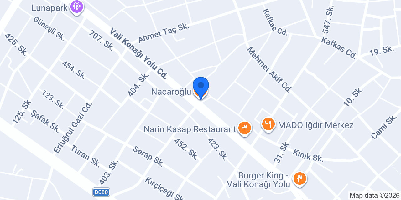 Nacaroğlu konumu