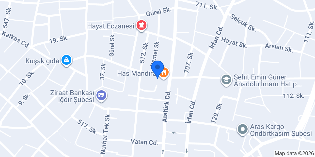 Uğur Rent A Car konumu