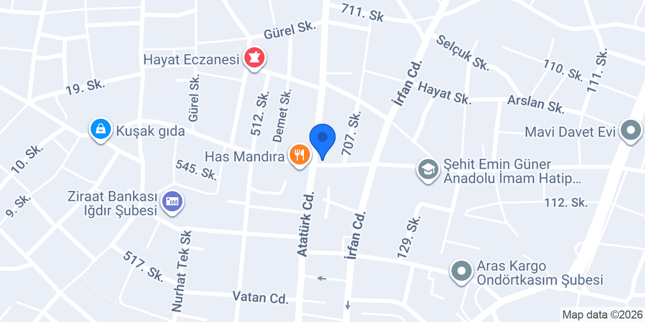 Bekem Rent A Car konumu