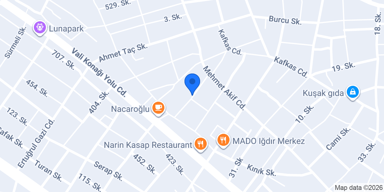 Aras Veteriner Kliniği konumu