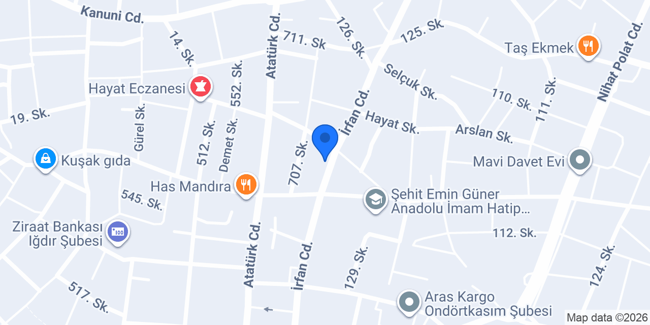 MONDİ HOME IĞDIR konumu
