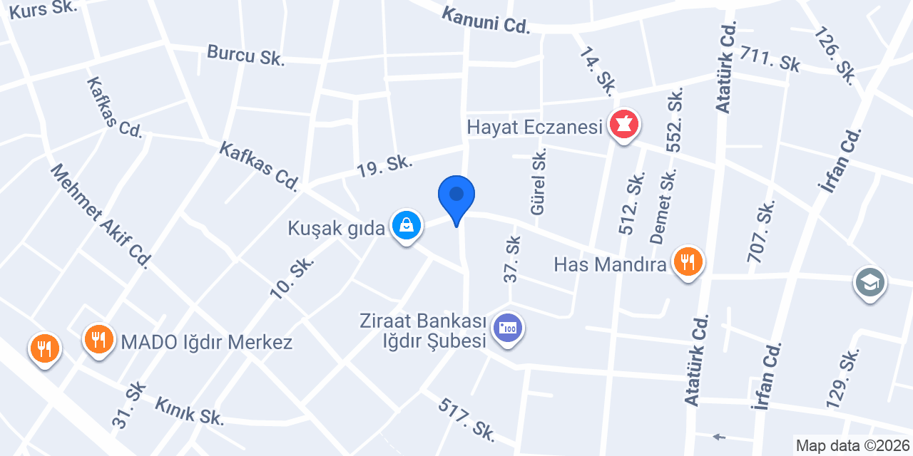 Saray pastane & Cafeterya konumu