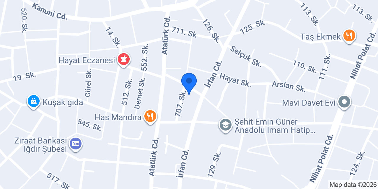 Iğdır Web Tasarım konumu
