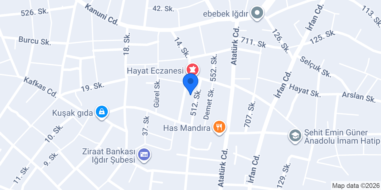 Iğdır Adliyesi konumu