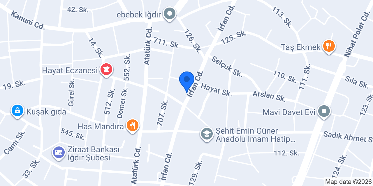 Hatay Döner 1939 konumu