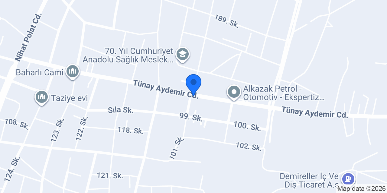 Başaran Tuning oto aksesuar konumu