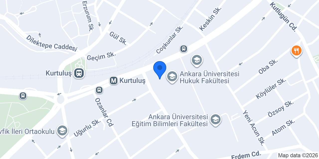 Ankara Üniversitesi konumu
