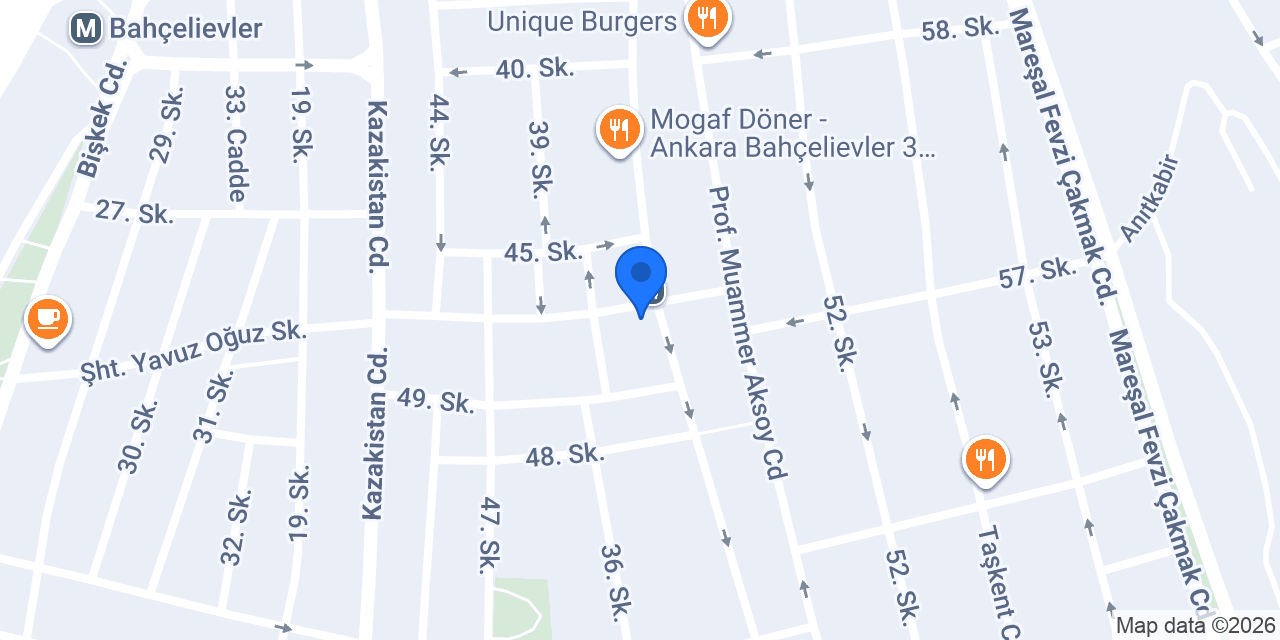 Tostpoint Bahçelievler konumu