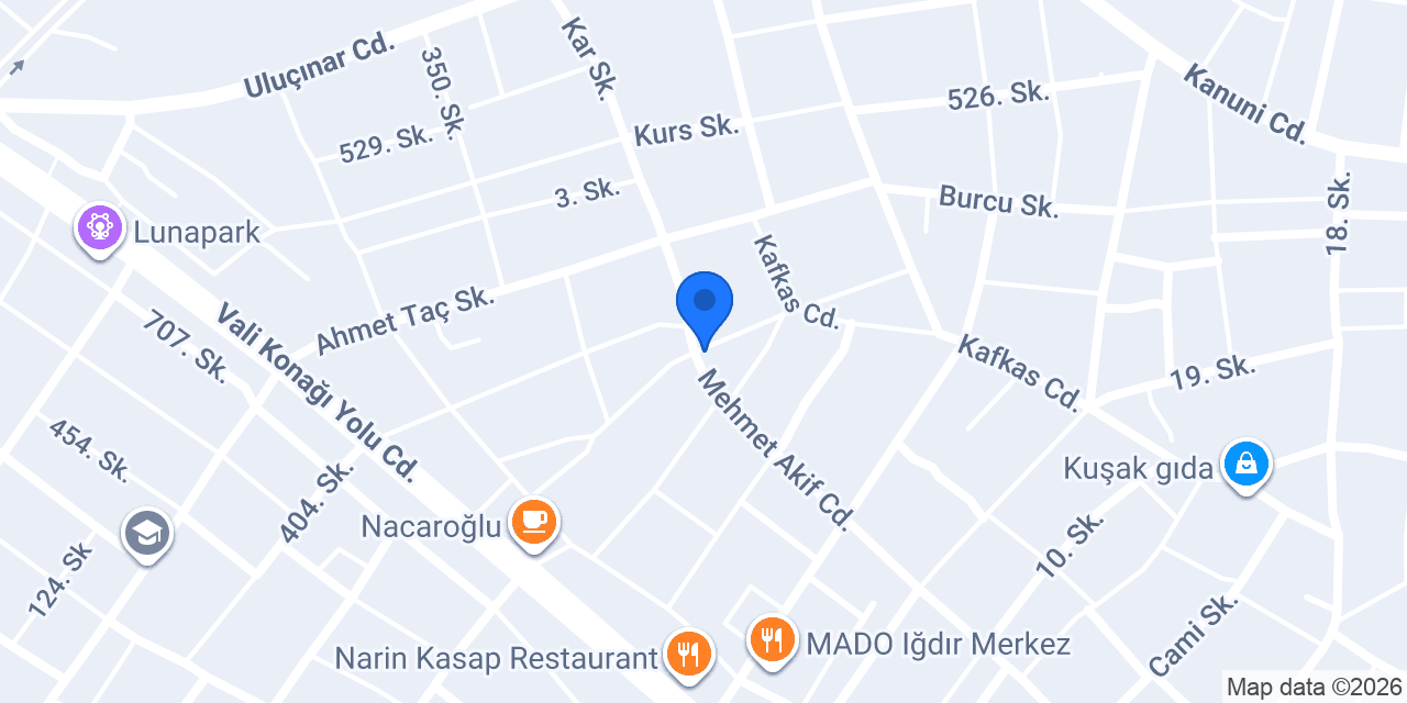 Iğdir da Taksi konumu