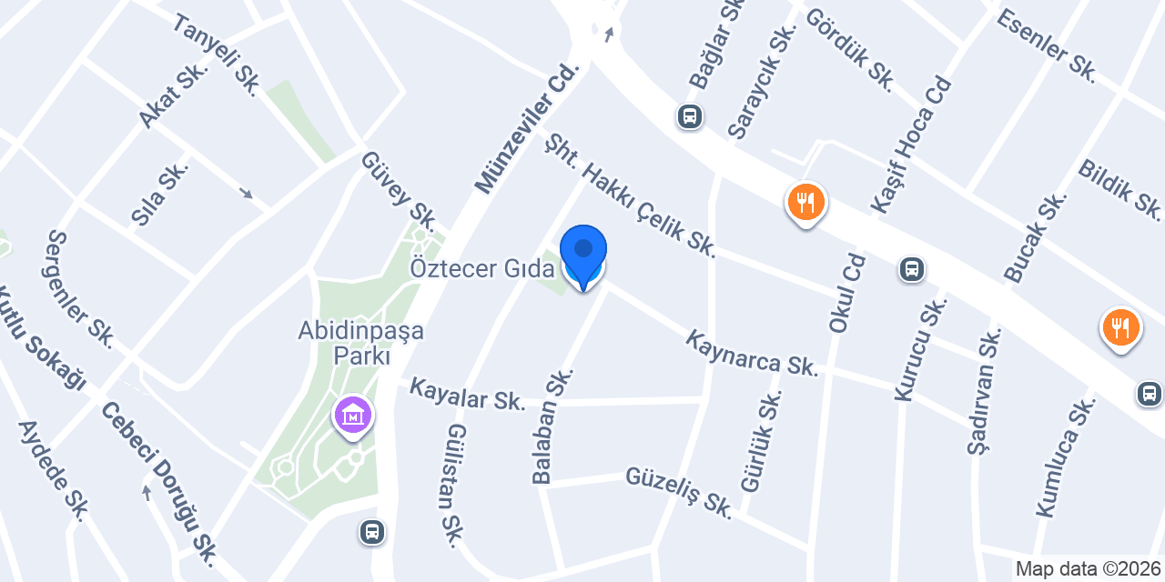 Öztecer Gıda konumu