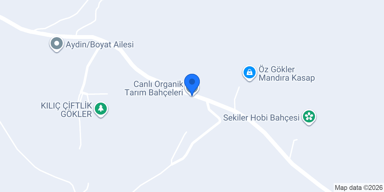 Canlı Organik Tarım Bahçeleri konumu