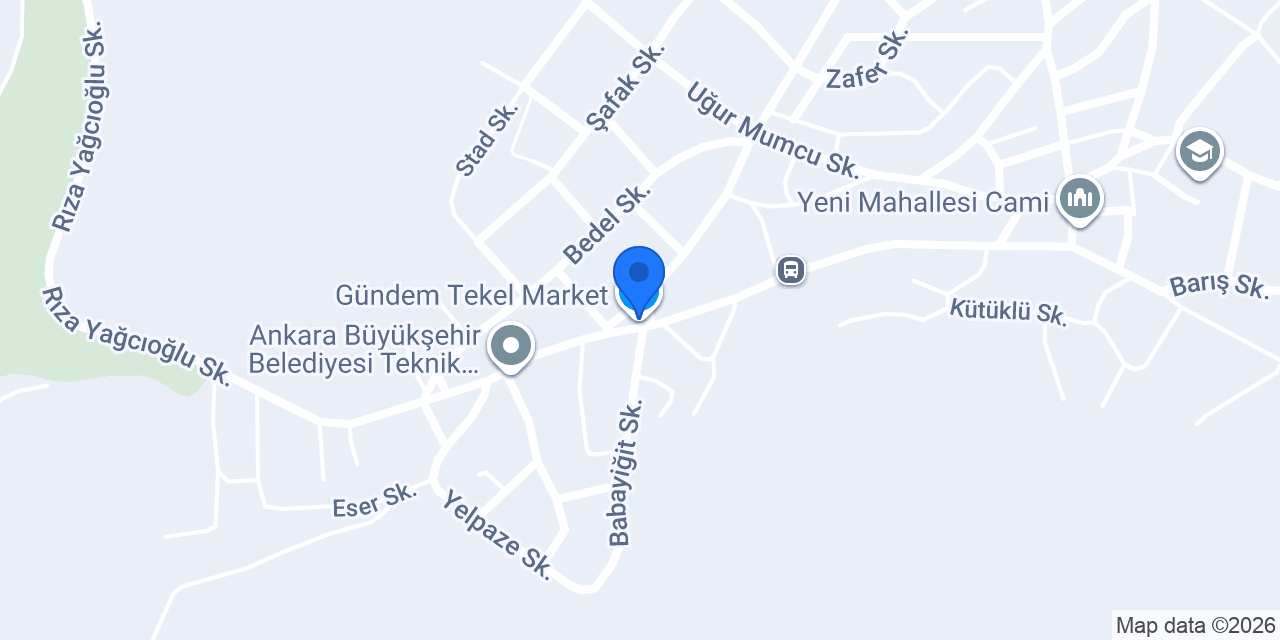 Gündem Tekel Market konumu