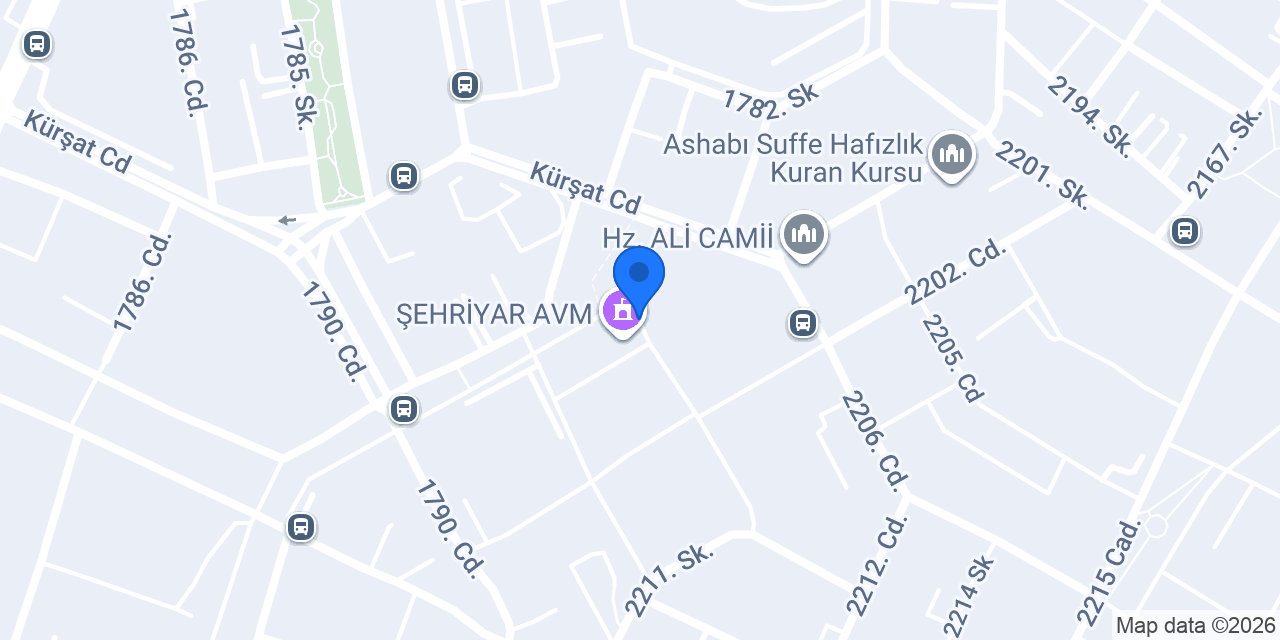 Şehriyar Düğün Salonu konumu